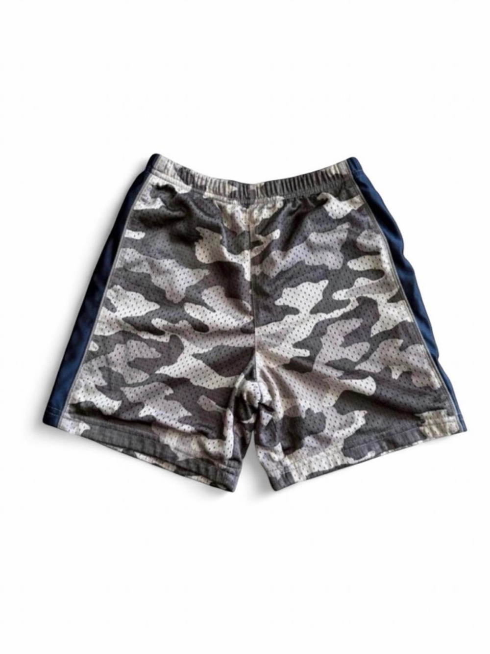 Jumping Beans Boys Camo Mesh Active Shorts Grey Navy Size 5/6 Medium